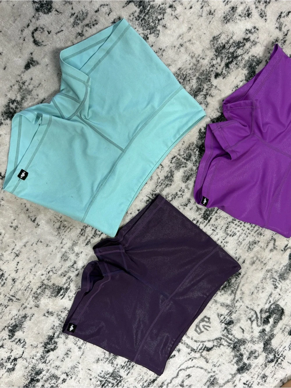 3-Pack Athletic Shorts WODBOTTOM - Aqua, Purple & Plum